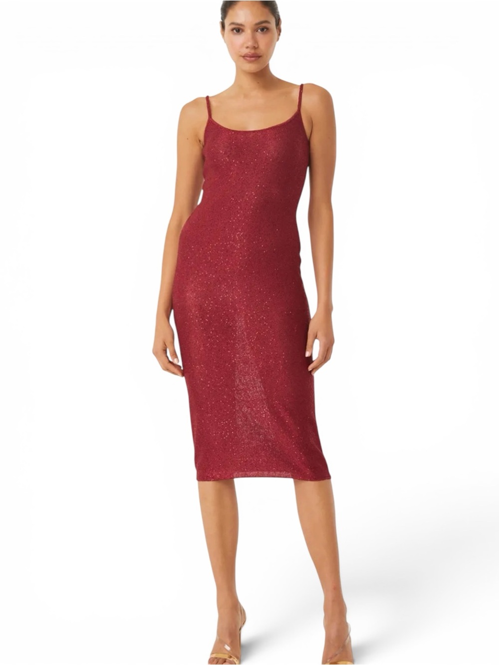 Misa Los Angeles Knit LISETTE DRESS in Lipstick red - Picture 7 of 14